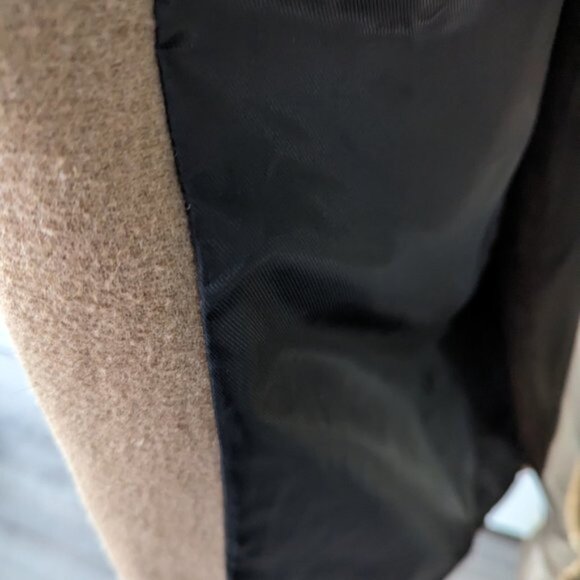 Vero Moda Tan Wool Coat size Medium - Picture 4 of 4